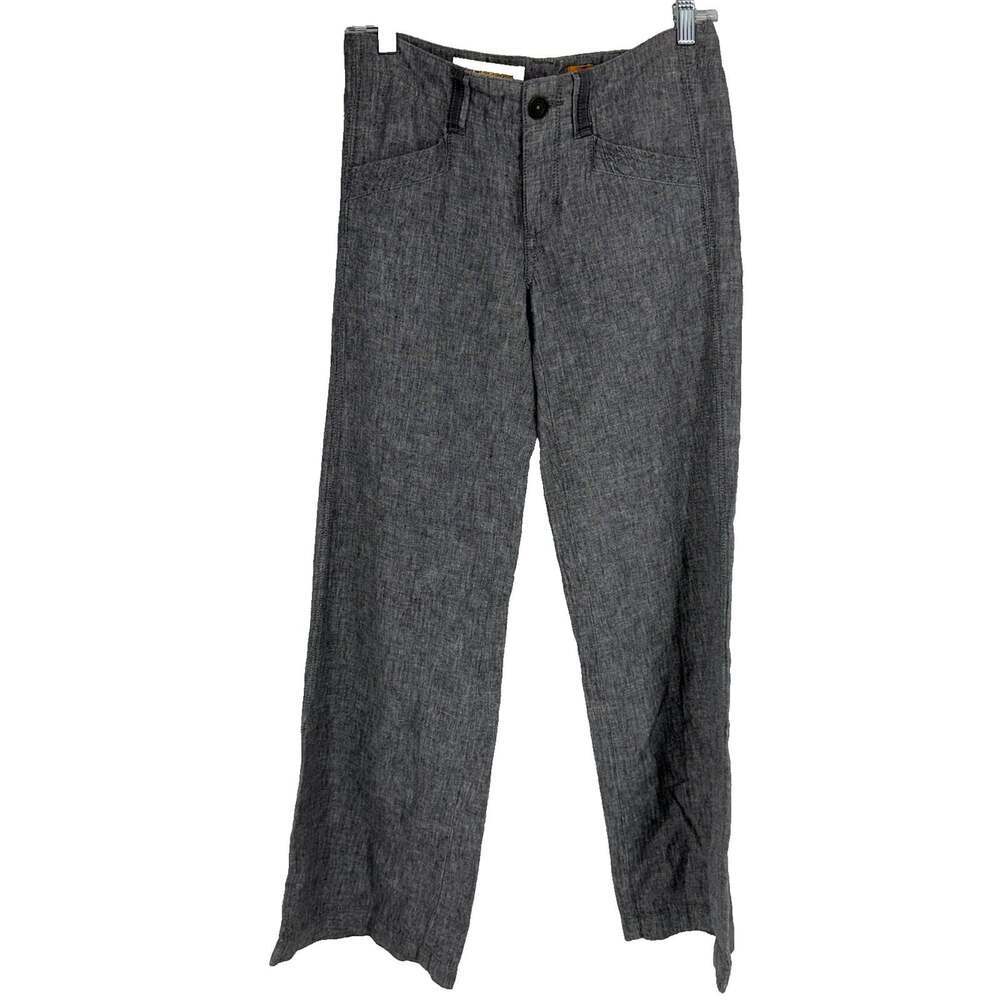 Pilcro Anthropologie Women 0 Linen Wide Leg Pants Trouser Bohemian Minimalist